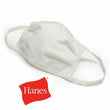 5 Pack Breathable Hanes White Soft Cotton Reusable Protective Face Mask Cover