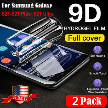 2-Pack HYDROGEL Screen Protector For Samsung Galaxy S21 Ultra S21+ Plus TPU New