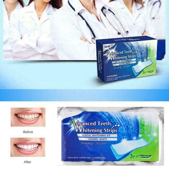 Professional Strength Enamel Safe Advanced Dental Teeth Whitening Strips 28 Ct