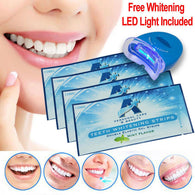 28 Pcs Teeth Whitening Strips Mint Flavor with Bleaching LED Light Accelerator