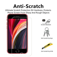 3 Pack Tempered Glass Screen Protector for iPhone 13 12 11 Pro Max XR XS 8 Plus