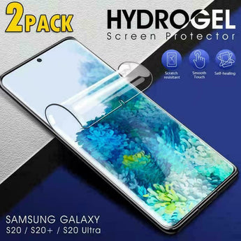 2Pack HYDROGEL Screen Protector Samsung Galaxy S21 S20 Fe S10 S9 S8 Plus Note 20
