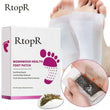 RtopR 10 pairs/box Wormwood Health Body Detox Foot Patch Improve Sleep Quality