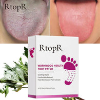 RtopR 10 pairs/box Wormwood Health Body Detox Foot Patch Improve Sleep Quality