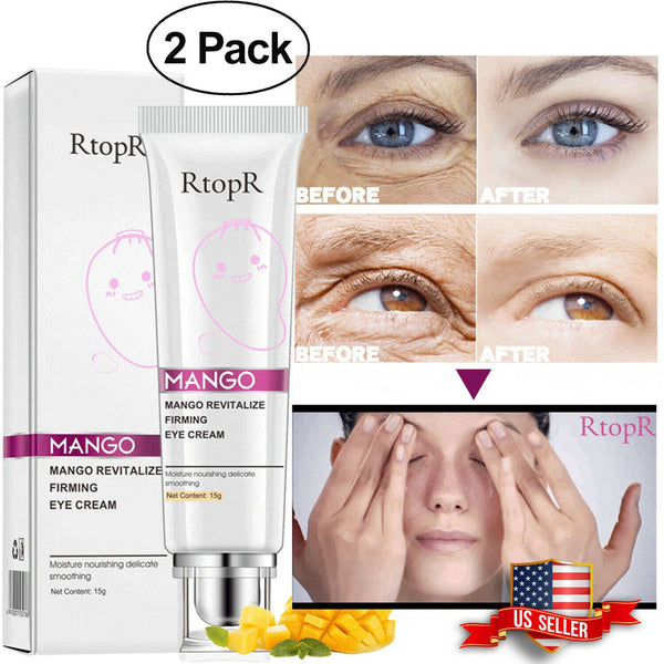 2 Pack Mango Revitalize Firming Eye Cream Anti-Wrinkle Remove Dark Circles Rtopr