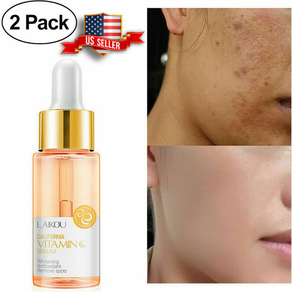 2 Pack Whitening Antioxidant Remove Spots Firm Soothing Vitamin C Serum 15ml
