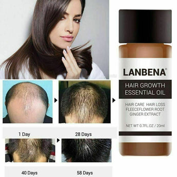 2 Pack Powerful Natural Hair Loss Treatment Fast Hair Growth Essential Oil 20ml