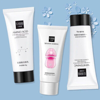Nicotinamide Amino Acid Face Cleanser Facial Scrub Cleansing  Oil Control 3 pack