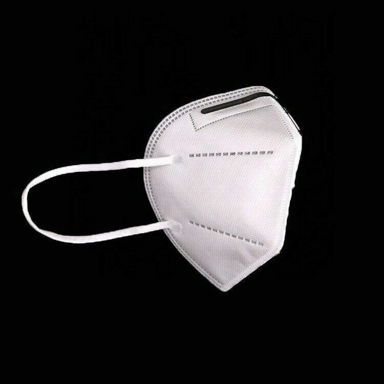 10 Pack KN95 Face Mask - 5-Layer Protection, White - Disposable Respirator