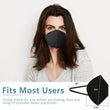 5 Pcs KN95 5 Layer Protection Respirator Breathable Non-Woven Face Mask Cover