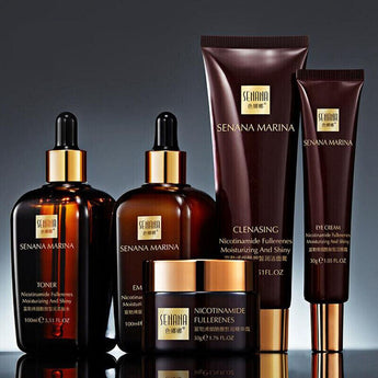 Fullerene Nicotinamide Skin Care Set Moisturizing Hydrating Cream Shrink Pore