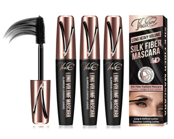 4D Silk Fiber Eyelash Mascara Extension Makeup Waterproof Kit Eye Lashes VeniCare 3 Pack