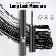 2PK 4D Blossoming Charm Mascara Thick Lengthening Curling Waterproof Small Brush